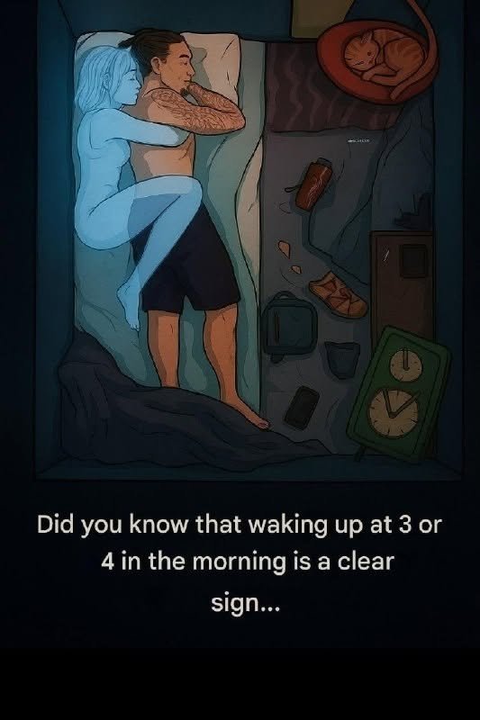 Did you know that waking up at 3 or 4 in the morning is a clear sign of…