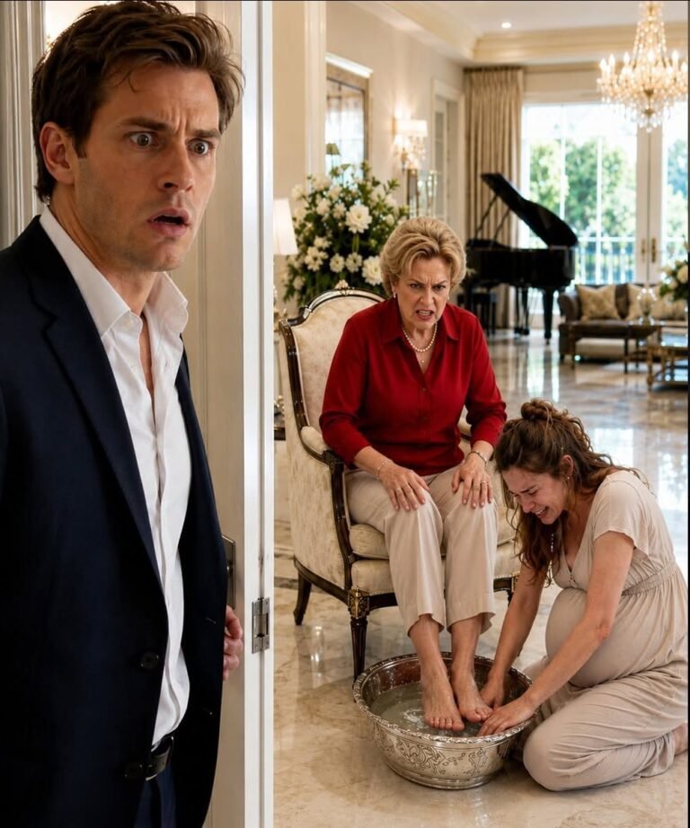 I came home earlier than expected and found my wife, eight months pregnant, kneeling on the marble floor, weeping uncontrollably as my mother asked her to wash her feet. “This house belongs to my children, not you,” she said.