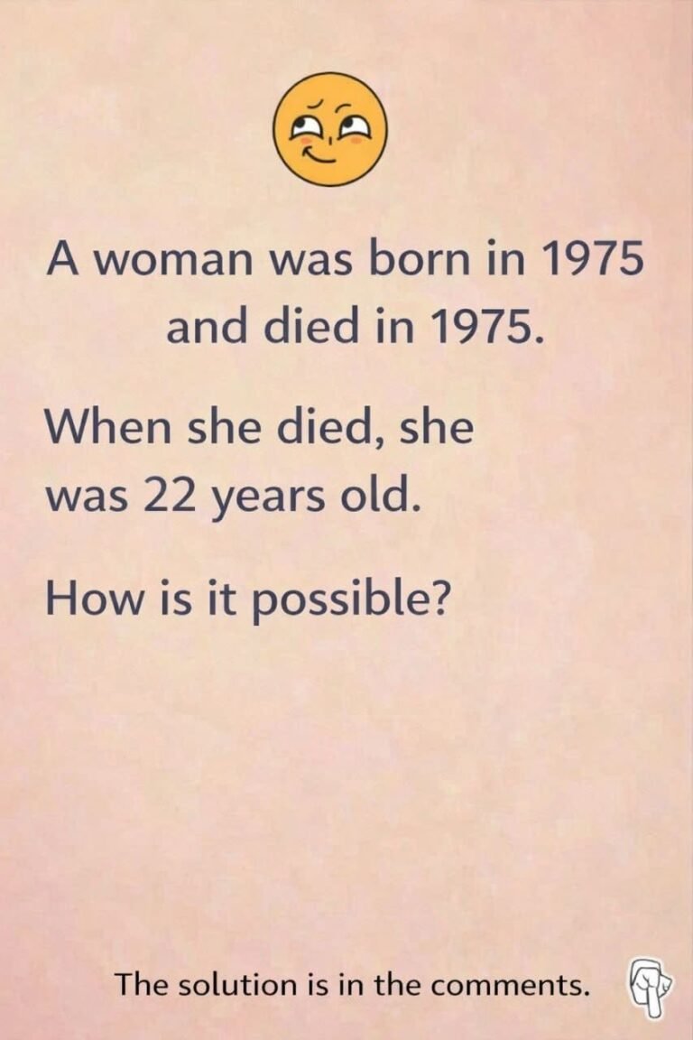 Riddle: This woman was born in 1975