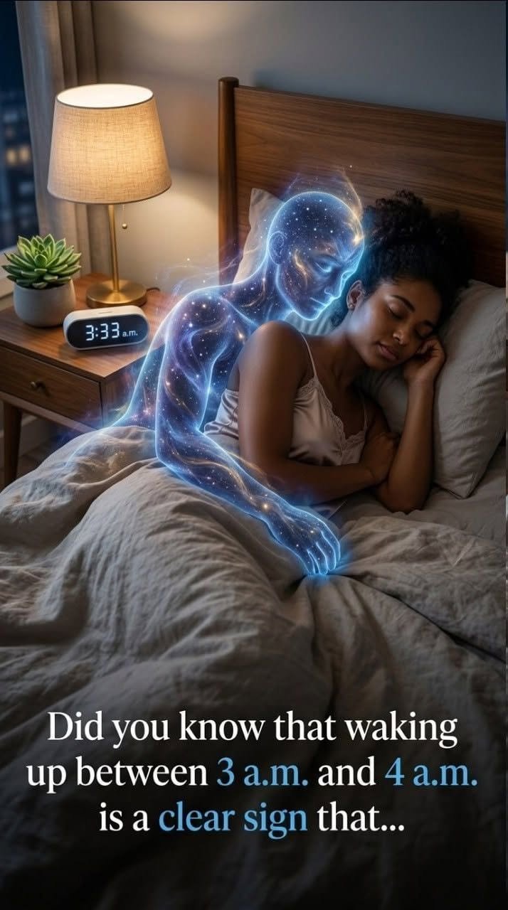 Did you know that waking up at 3 or 4 in the morning is a clear sign of..