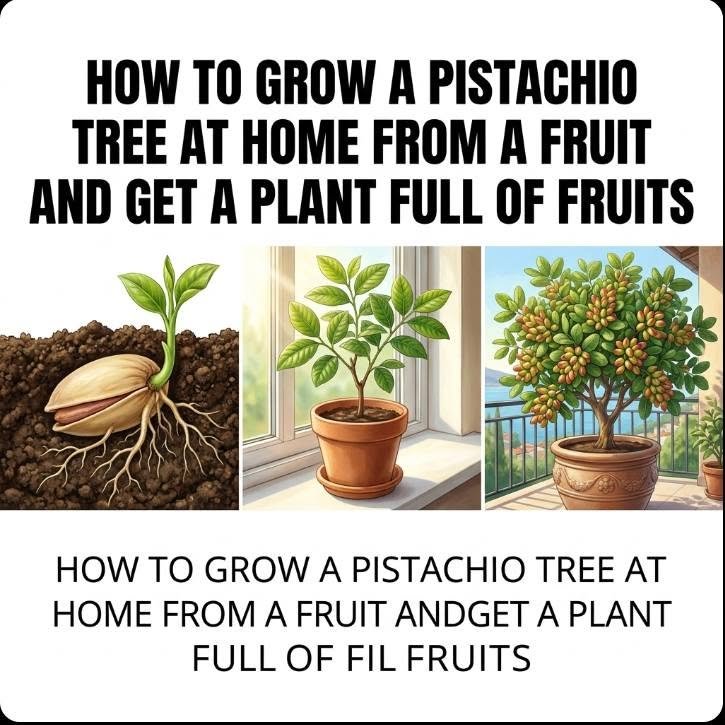 Learn how to easily germinate and grow pistachios in pots
