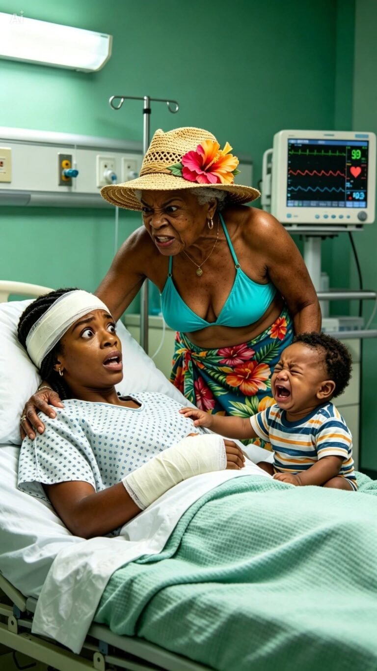 After my car accident, Mom refused to take my six-week-old baby, saying, “Your sister never has these emergencies.” She went on a Caribbean cruise. From my hospital bed, I hired care and stopped the $4,500-a-month support I had paid for nine years—$486,000. Hours later, Grandpa walked in and said…