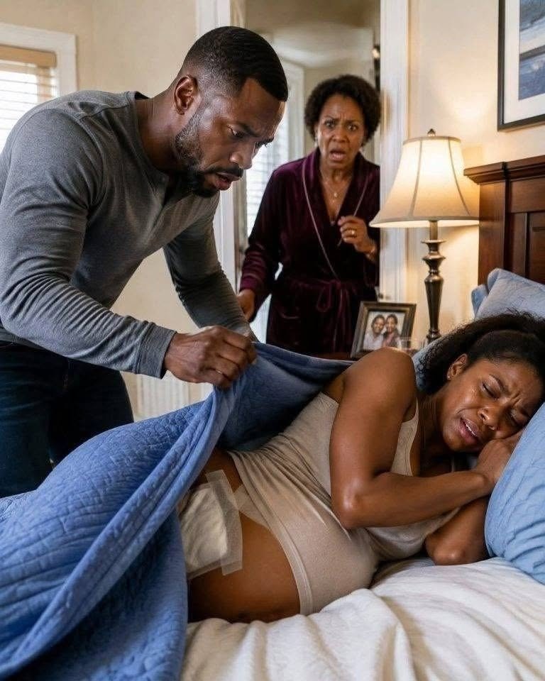 MY PREGNANT WIFE HID UNDER A BLANKET FOR MONTHS — WHEN I FINALLY LIFTED IT, I DISCOVERED MY OWN MOTHER’S CRUEL