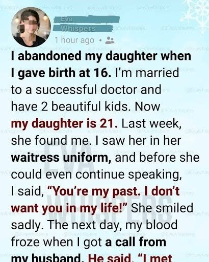 I Abandoned My Daughter… She Returned When We Needed Her Most