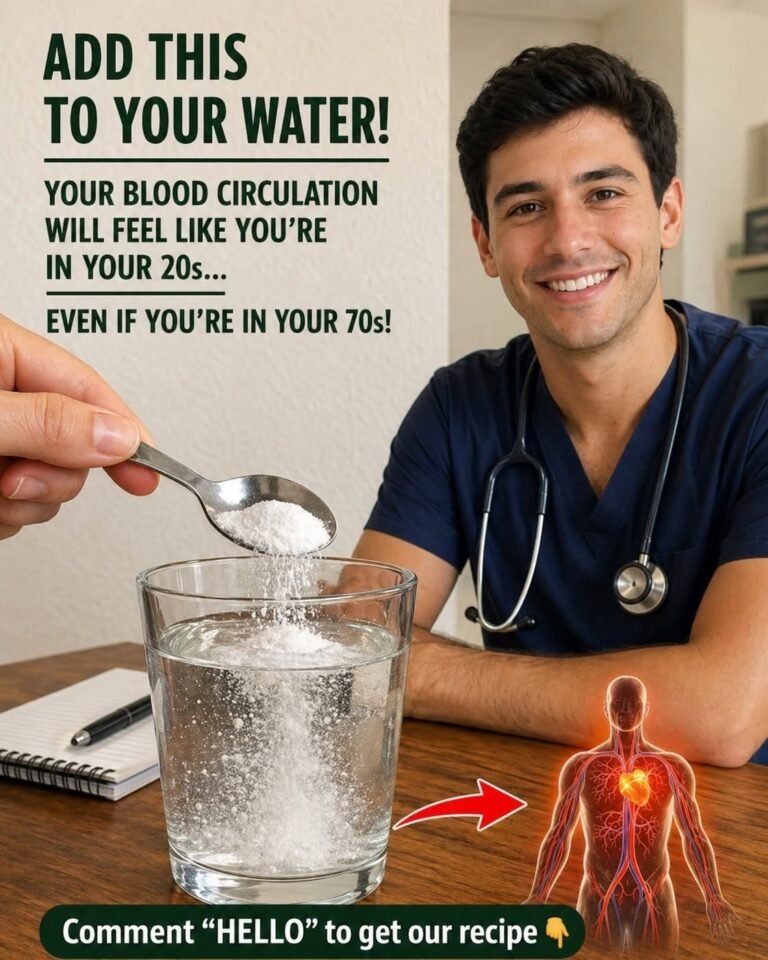 Seniors: Don’t just drink plain water, add this mineral for perfect blood circulation. To continue receiving my recipes, just say something… Thank