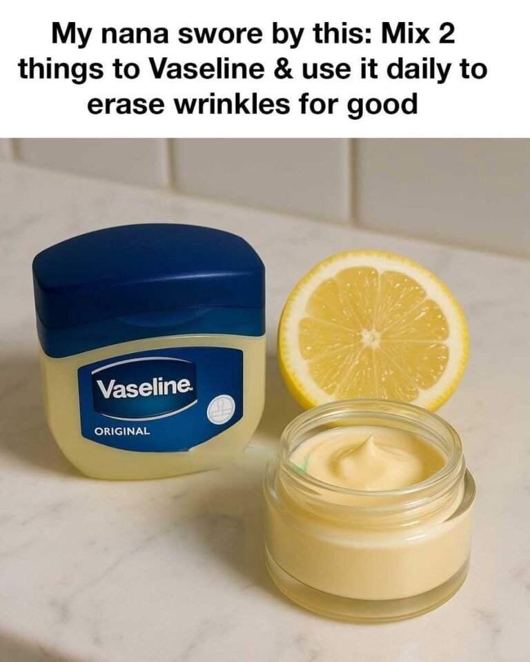 My nana swore by this: Mix 2 things to Vaseline & use it daily to erase wrinkles for good Full recipe