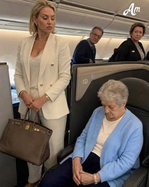 A Woman in First Class Told an Elderly Passenger She Didn’t Belong There – Twenty Minutes Later, the Captain Made an Announcement That Left the Entire Cabin Speechless