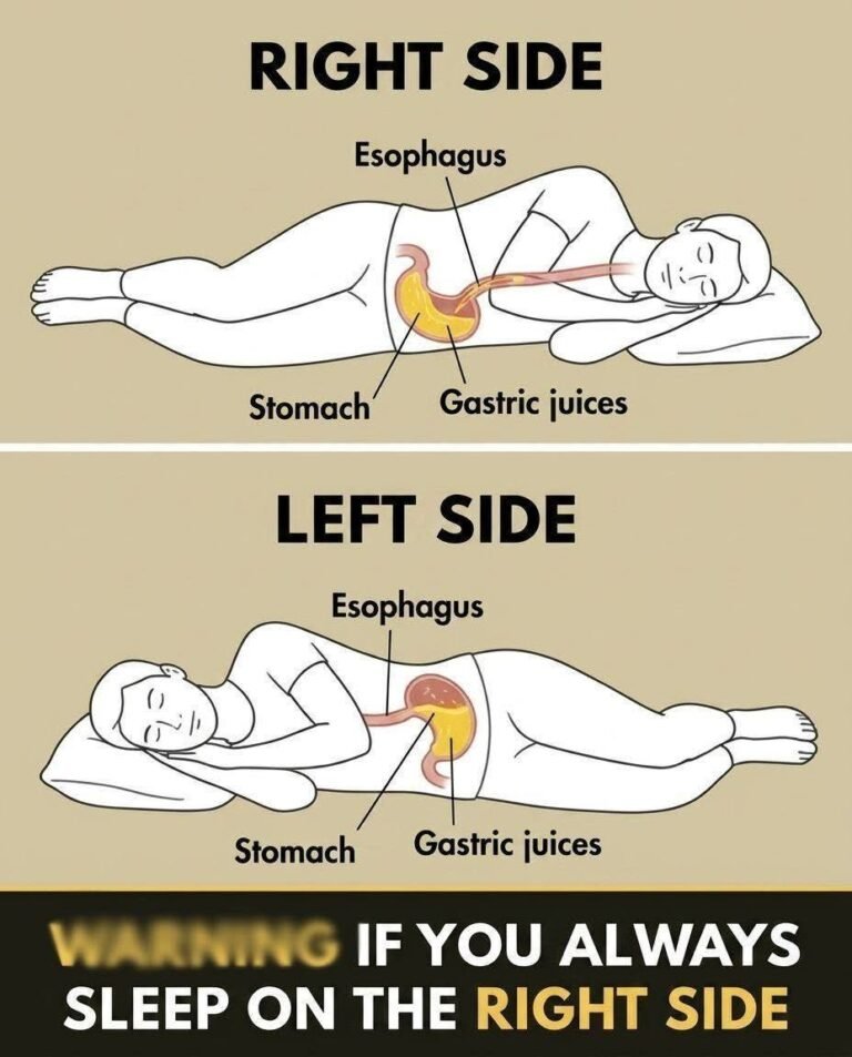 What risks do you run when you sleep on your right side?