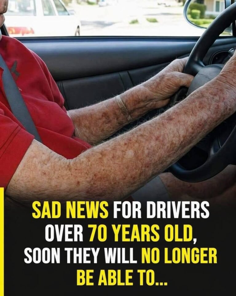 Sad news for drivers over 70, they will soon no longer be able to…