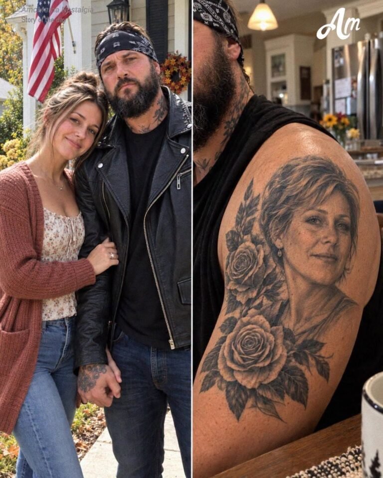 My Daughter Brought a Heavily Tattooed Biker to Our Family Dinner and Introduced Him as Her Fiancé – My Husband Went Pale the Moment the Man Removed His Jacket