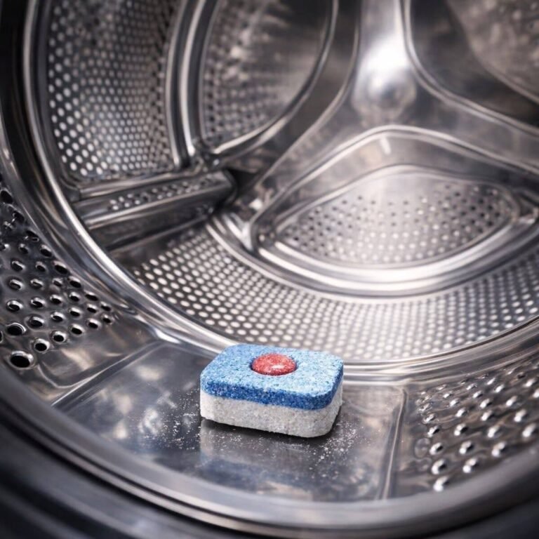 I ran a dishwasher tablet through my empty washing machine for the first time in 10 years. This is what happened
