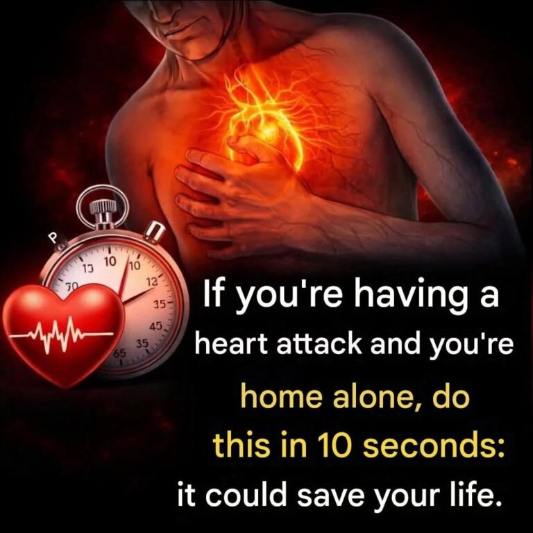 If you have a heart attack at home, do this in 10 seconds and you can save your life.